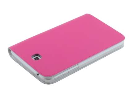 Premium Genuine Leather Slim Portfolio Case with Stand for Samsung Galaxy Tab 3 7.0 - Pink