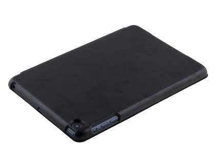 Premium Slim Synthetic Leather Flip Case with Stand for iPad mini - Classic Black