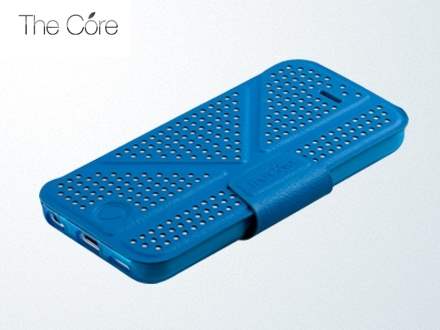 Momax The Core Polka Dots Flip Case for iPhone 5c - Blue