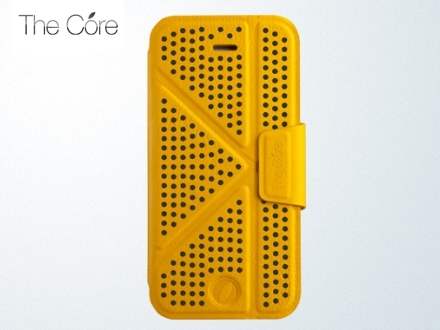 Momax The Core Polka Dots Flip Case for iPhone 5c - Yellow