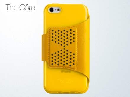 Momax The Core Polka Dots Flip Case for iPhone 5c - Yellow
