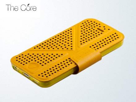Momax The Core Polka Dots Flip Case for iPhone 5c - Yellow