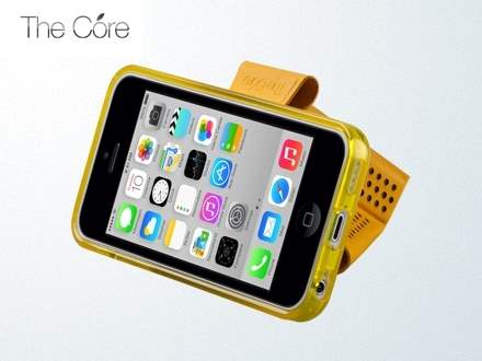 Momax The Core Polka Dots Flip Case for iPhone 5c - Yellow