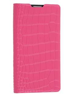 TS-CASE crocodile pattern Genuine leather Wallet Case for Samsung Galaxy Note 3 - Pink