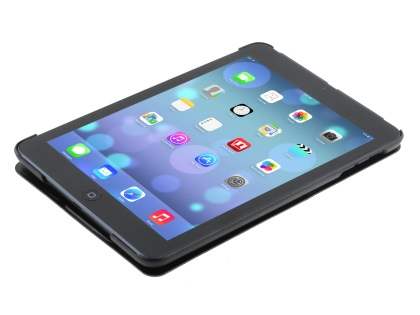 Premium Slim Synthetic Leather Flip Case with Stand for iPad mini - Classic Black