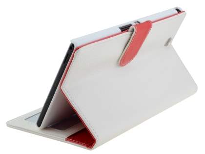 Slim Synthetic Leather Wallet Case with Stand for Sony Xperia Z Ultra - Pearl White
