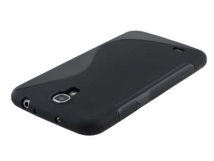 Wave Case for Samsung Galaxy Mega 6.3 I9200 - Frosted Black/Black