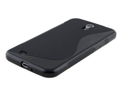 Wave Case for Samsung Galaxy Mega 6.3 I9200 - Frosted Black/Black