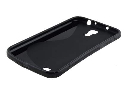 Wave Case for Samsung Galaxy Mega 6.3 I9200 - Frosted Black/Black