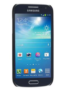 Brushed Aluminium Case for Samsung Galaxy S4 mini - Navy Blue/Black