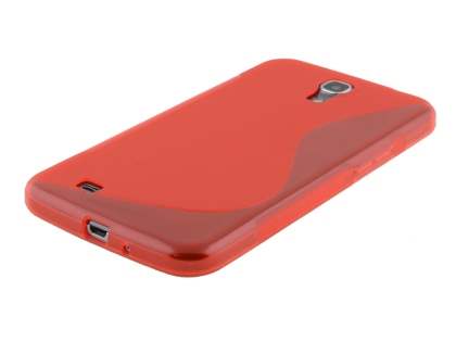 Wave Case for Samsung Galaxy Mega 6.3 I9200 - Frosted Red/Red