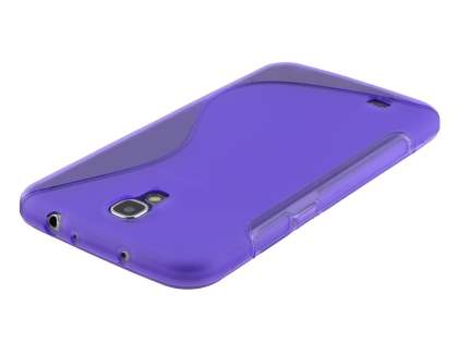 Wave Case for Samsung Galaxy Mega 6.3 I9200 - Frosted Purple/Purple