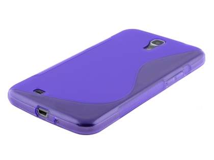 Wave Case for Samsung Galaxy Mega 6.3 I9200 - Frosted Purple/Purple