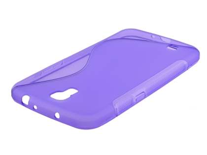 Wave Case for Samsung Galaxy Mega 6.3 I9200 - Frosted Purple/Purple