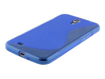 Wave Case for Samsung Galaxy Mega 6.3 I9200 - Frosted Blue/Blue