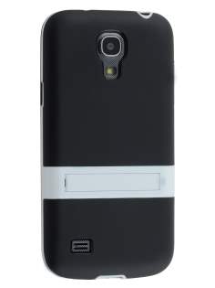 Samsung I9195 Galaxy S4 mini Frosted TPU Case with Stand - Classic Black/White Samsung I9195 Galaxy S4 mini Frosted TPU Case with Stand - Classic Black/White