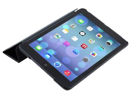 Premium Slim Synthetic Leather Flip Case with Stand for iPad mini - Classic Black