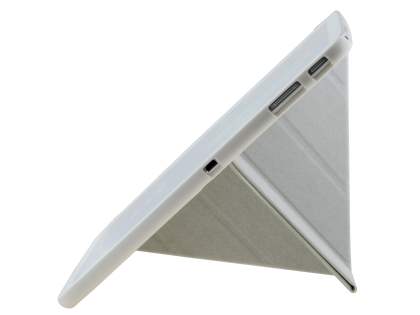 Premium Slim Synthetic Leather Flip Case with Stand for Samsung Galaxy Tab 3 10.1 - Pearl White