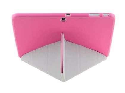 Premium Slim Synthetic Leather Flip Case with Stand for Samsung Galaxy Tab 3 10.1 - Pink