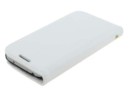 Synthetic Leather Wallet Case with Stand for Samsung Galaxy S4 mini - Pearl White