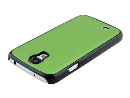 Brushed Aluminium Case for Samsung Galaxy S4 I9500 - Green/Black