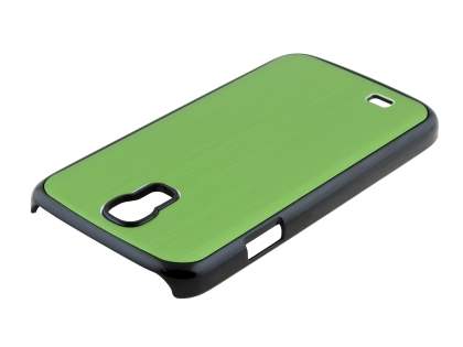 Brushed Aluminium Case for Samsung Galaxy S4 I9500 - Green/Black