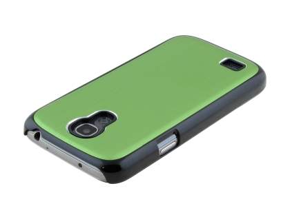 Brushed Aluminium Case for Samsung Galaxy S4 mini - Green/Black