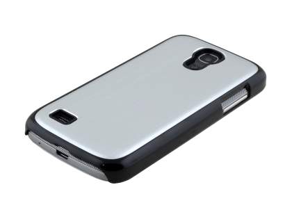 Brushed Aluminium Case for Samsung Galaxy S4 mini - Silver/Black
