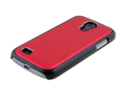 Brushed Aluminium Case for Samsung Galaxy S4 mini - Red/Black