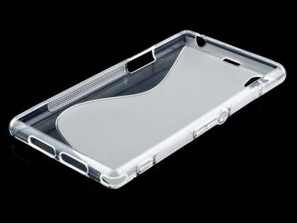 Wave Case for Sony Xperia Z1 - Frosted Clear/Clear
