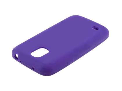 Silicone Case for Samsung I9195T Galaxy S4 mini - Purple