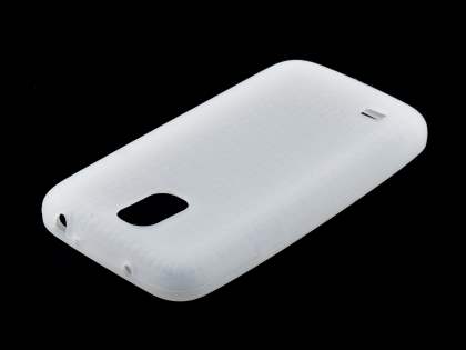 Silicone Case for Samsung I9195T Galaxy S4 mini - Frosted Clear