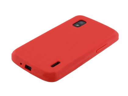 Silicone Case for LG Nexus 4 E960 - Red