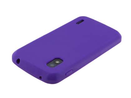 Silicone Case for LG Nexus 4 E960 - Purple