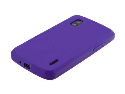 Silicone Case for LG Nexus 4 E960 - Purple