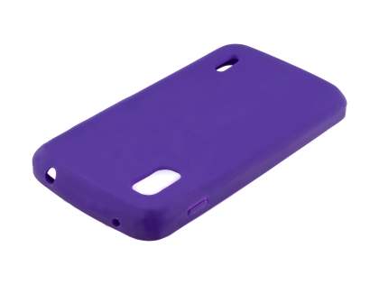 Silicone Case for LG Nexus 4 E960 - Purple