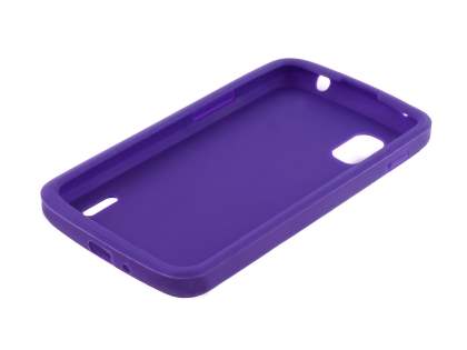 Silicone Case for LG Nexus 4 E960 - Purple