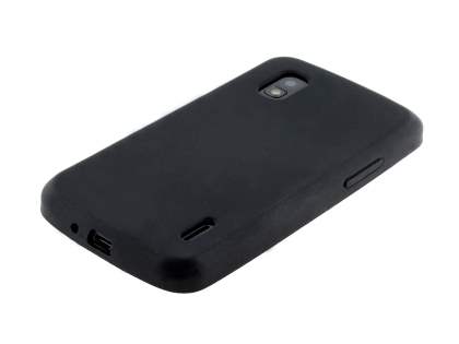 Silicone Case for LG Nexus 4 E960 - Classic Black