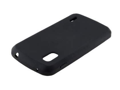 Silicone Case for LG Nexus 4 E960 - Classic Black