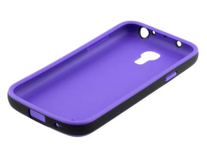 Samsung Galaxy S4 mini I9195 Colour TPU Case - Purple/Black