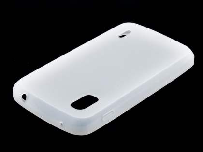 Silicone Case for LG Nexus 4 E960 - Frosted Clear