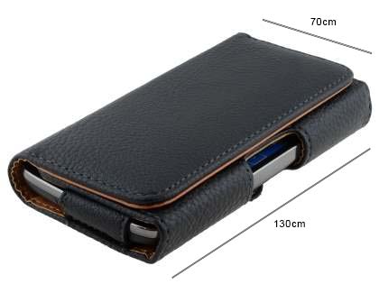 Textured Synthetic Leather Belt Pouch - Mobile Only