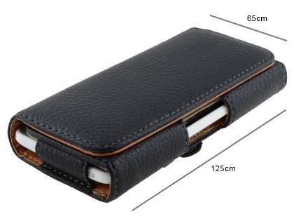 Textured Synthetic Leather Belt Pouch - Mobile Only