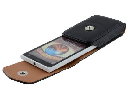 Textured Synthetic Leather Vertical Belt Pouch for Nokia Lumia 1020