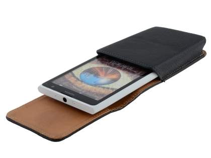 Textured Synthetic Leather Vertical Belt Pouch for Nokia Lumia 1020