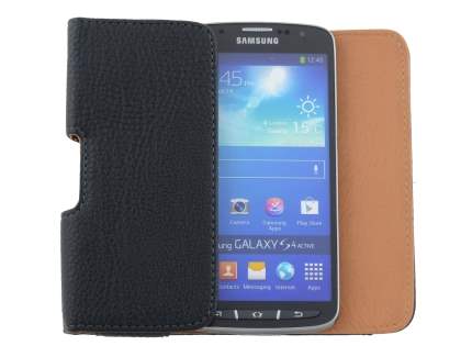 Textured Synthetic Leather Belt Pouch - Mobile Only