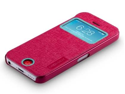 Momax Flip View Case for iPhone 5c - Coral