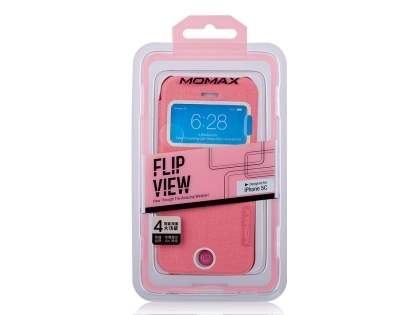 Momax Flip View Case for iPhone 5c - Baby Pink
