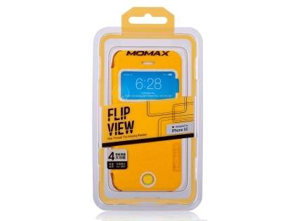 Momax Flip View Case for iPhone 5c - Canary Yellow