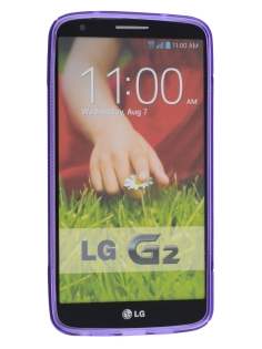 Wave Case for LG G2 - Frosted Purple/Purple
